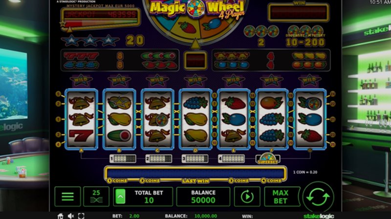 Play Magic Wheel by Stakelogic at 1Win Casino