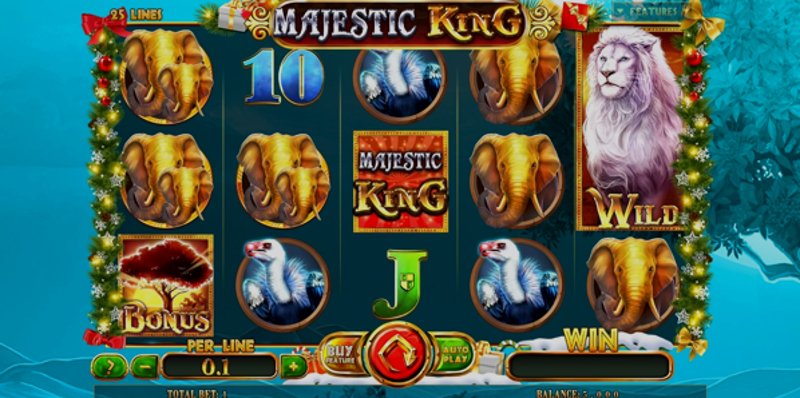 Play Majestic King Christmas Edition by Spinomenal at 1Win Casino