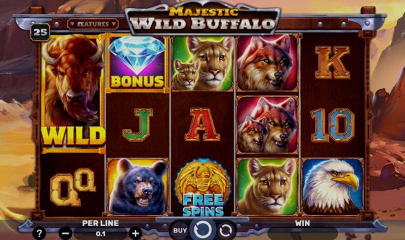 Play Majestic Wild Buffalo by Spinomenal at 1Win Casino