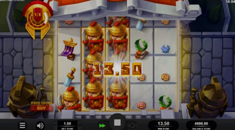 Play Marching Legions by Relax at 1Win Casino