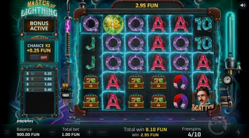 Play Master of Lightning by Popiplay at 1Win Casino