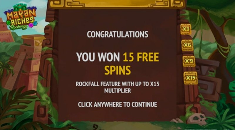 Play Mayan Riches Rockways by Mascot Gaming at 1Win Casino