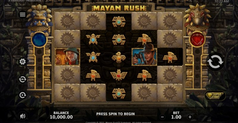 Play Mayan Rush by Stakelogic at 1Win Casino