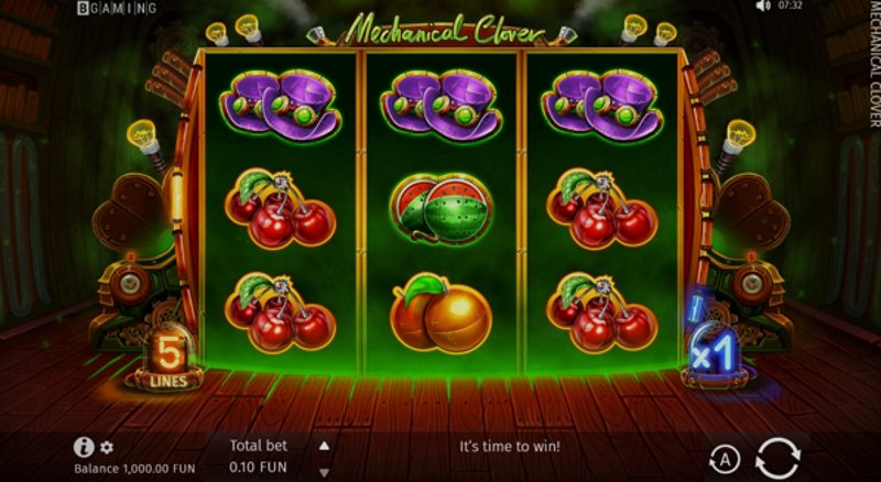 Play Mechanical Clover by Bgaming at 1Win Casino