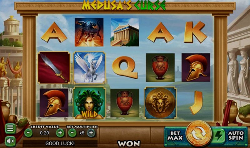 Play Medusas Curse by Swintt at 1Win Casino