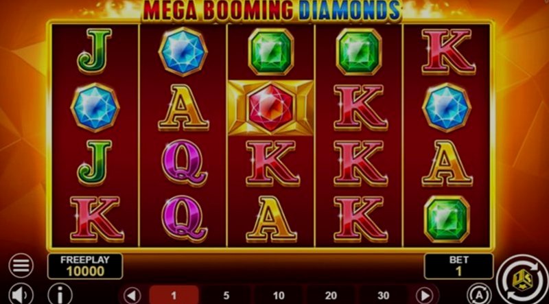 Play Mega Booming Diamonds by Booming at 1Win Casino