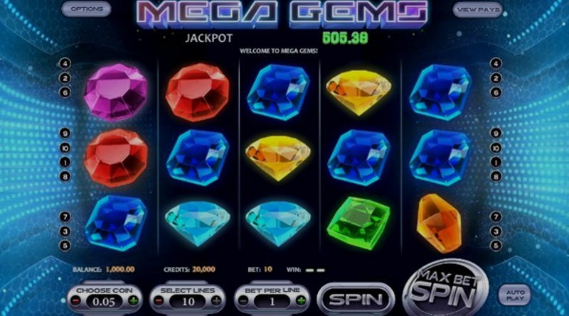 Play Mega Gems by Betsoft at 1Win Casino