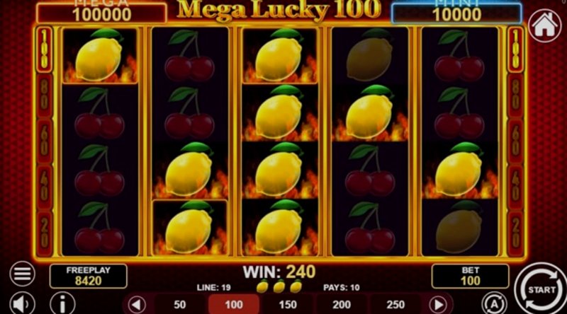 Play Mega Lucky 100 by 1spin4win at 1Win Casino