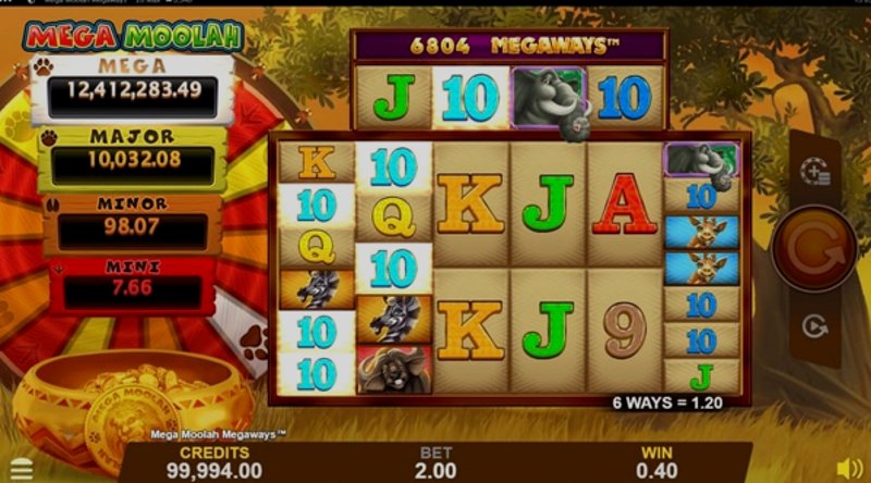 Play Mega Moolah Megaways by Games Global at 1Win Casino