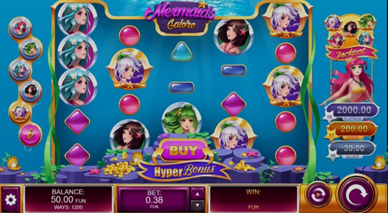 Play Mermaids Galore by Kalamba at 1Win Casino