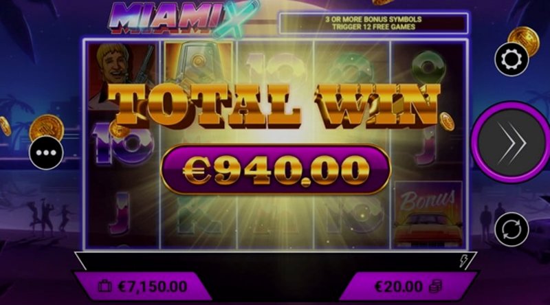 Play MiamiX by Amigogaming at 1Win Casino