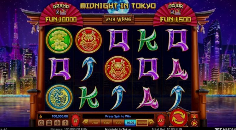 Play Midnight in Tokyo by Wazdan at 1Win Casino