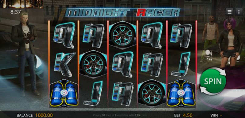 Play Midnight Racer by Genii at 1Win Casino