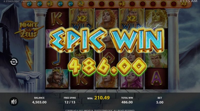 Play Might of Zeus by Platipus at 1Win Casino