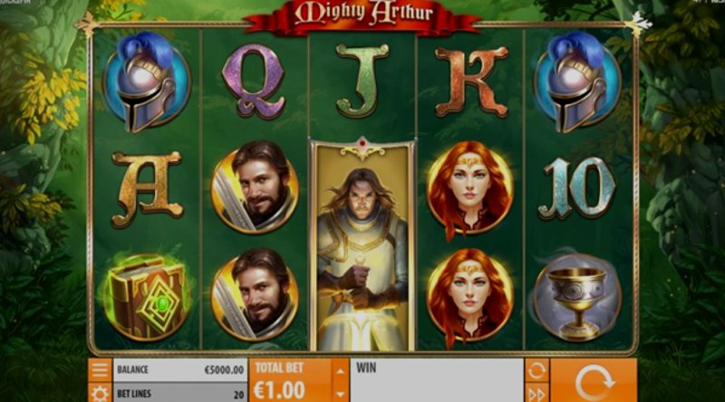 Play Mighty Arthur by Quickspin at 1Win Casino