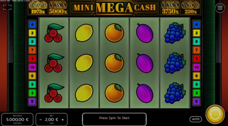 Play Mini Mega Cash by Fazi at 1Win Casino