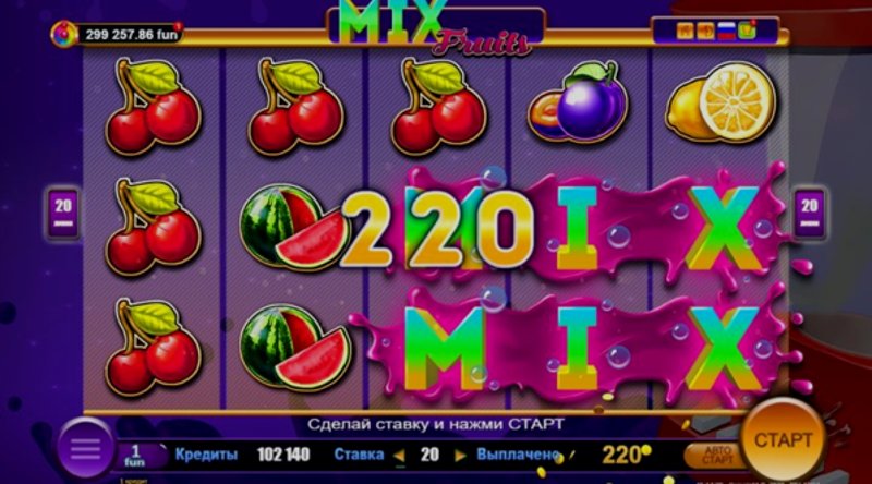 Play Mix Fruits by Belatra at 1Win Casino