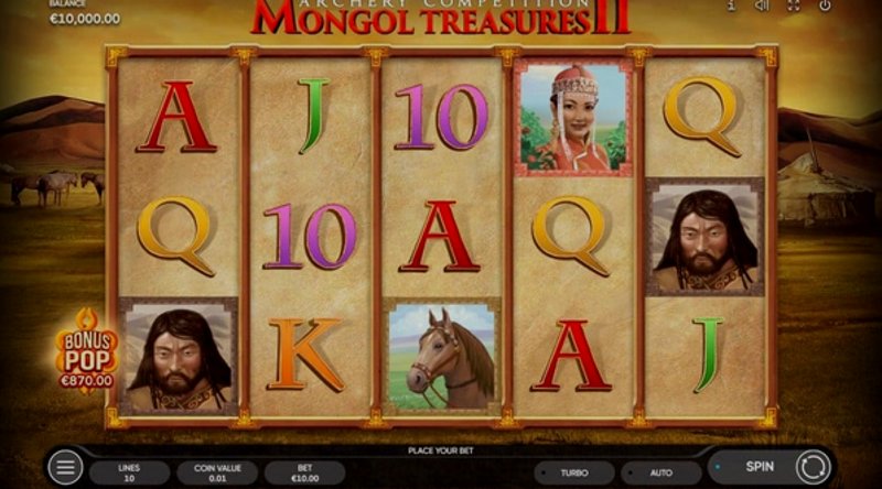 Play Mongol Treasures 2 by Endorphina at 1Win Casino