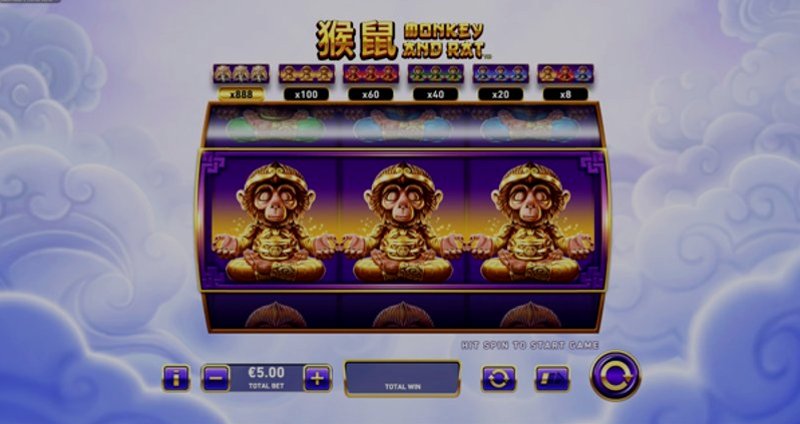 Play Monkey and Rat by Playtech at 1Win Casino