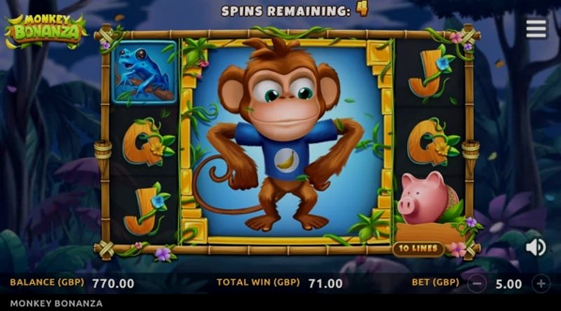 Play Monkey Bonanza by Games Global at 1Win Casino