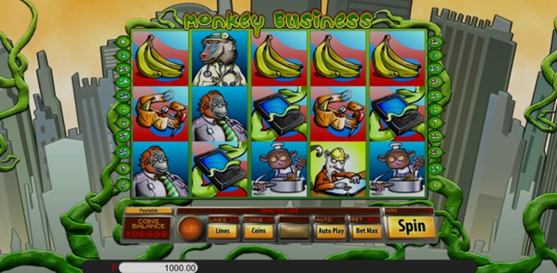 Play Monkey Business by Genii at 1Win Casino