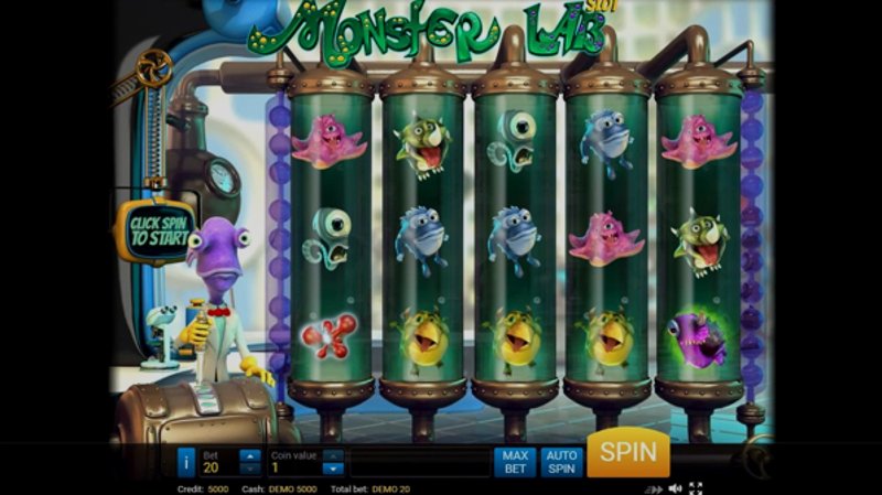 Play Monster Lab by Evoplay at 1Win Casino