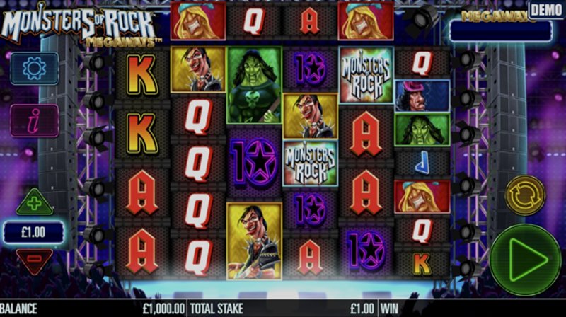 Play Monsters of Rock Megaways by Spinplay at 1Win Casino