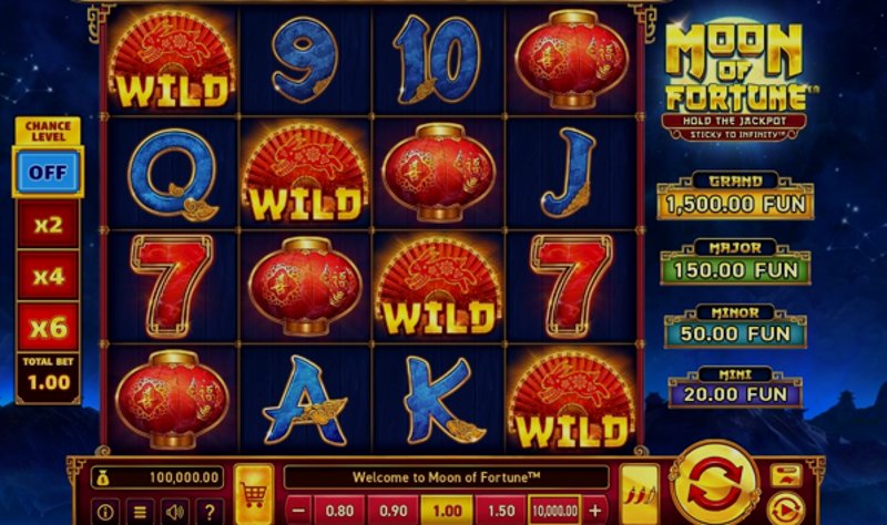 Play Moon Of Fortune by Wazdan at 1Win Casino