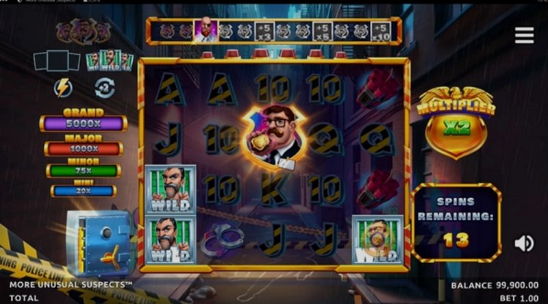 Play Unusual Suspects by Microgaming at 1Win Casino