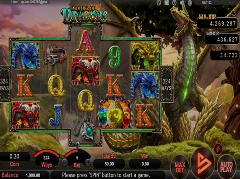 Play Mother of Dragons by Simpleplay at 1Win Casino