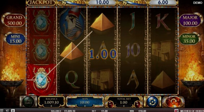 Play MOTHER OF HORUS by Red Rake at 1Win Casino