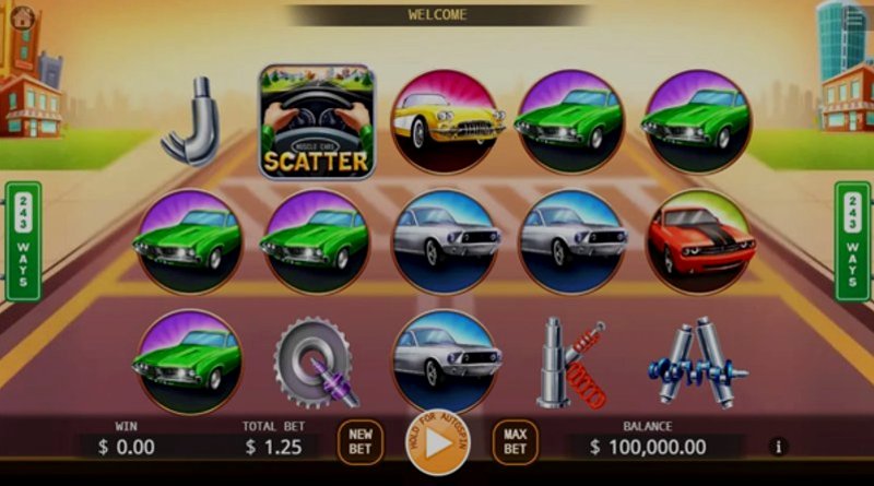 Play Muscle Cars by Kagaming at 1Win Casino