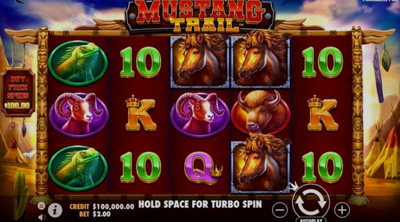 Play Mustang Trail by Pragmatic at 1Win Casino