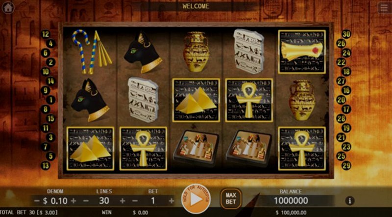 Play Mysterious Pyramid by Kaga at 1Win Casino