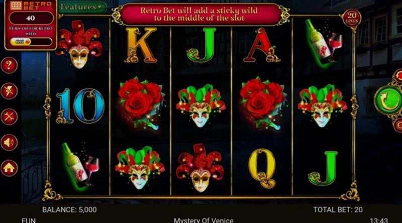 Play Mystery Of Venice by Retrogames at 1Win Casino