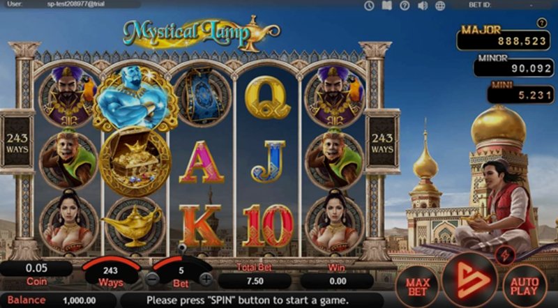 Play Mystical Lamp by Simpleplay at 1Win Casino