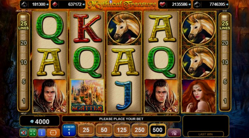 Play Mythical Treasure by Amusnet at 1Win Casino