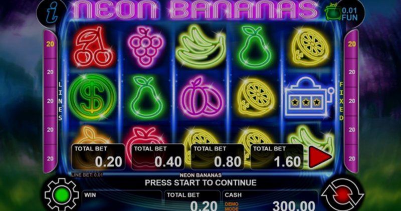 Play Neon Bananas by Ct Interactive at 1Win Casino