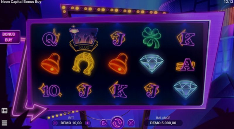 Play Neon Capital by Evoplay at 1Win Casino