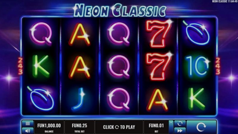 Play Neon Classic by Platipus at 1Win Casino