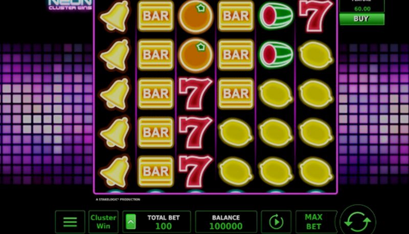 Play Neon Cluster by Stakelogic at 1Win Casino