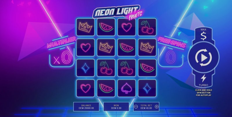 Play Neon Light Fruits by Mancala Gaming at 1Win Casino