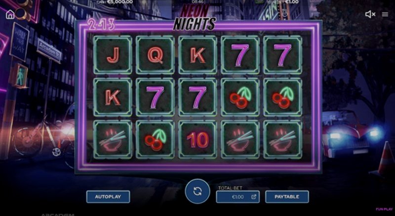 Play Neon Nights by Bluehorn at 1Win Casino