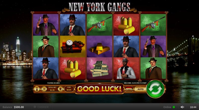 Play New York Gangs by Worldmatch at 1Win Casino