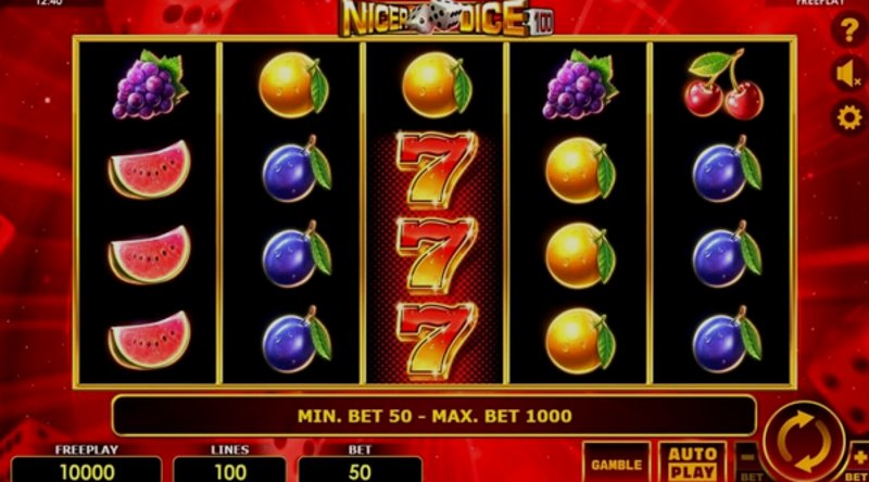 Play Nicer Dice 100 by Amatic at 1Win Casino