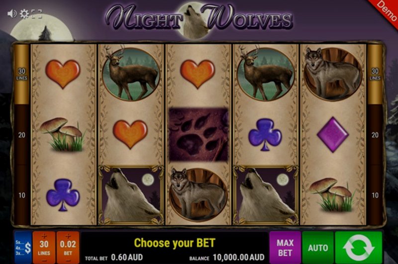 Play Night Wolves by Gamomat Premium at 1Win Casino