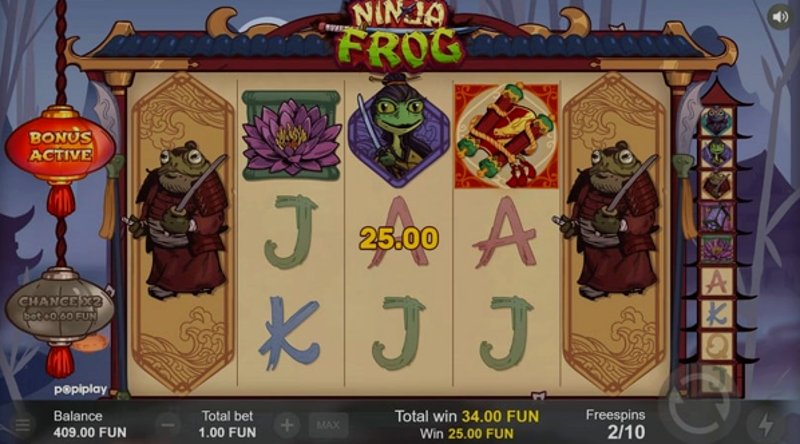 Play Ninja Frog by Popiplay at 1Win Casino