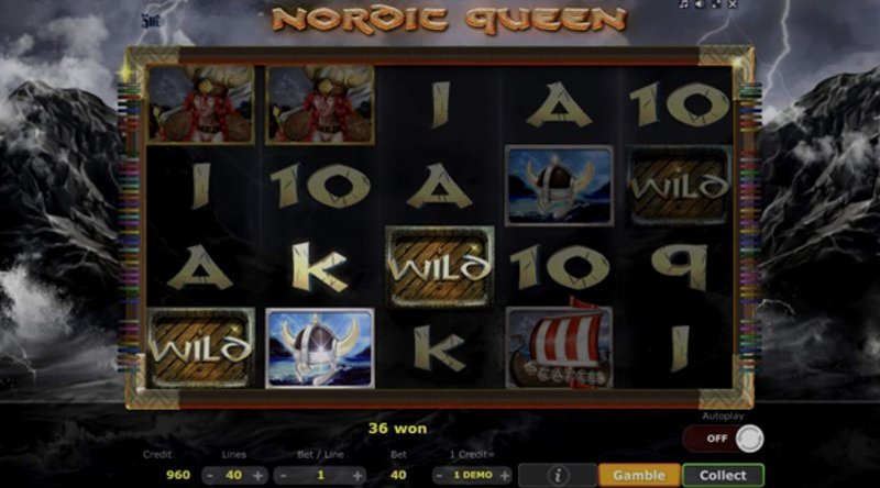 Play Nordic Queen by 5 Men Gaming at 1Win Casino