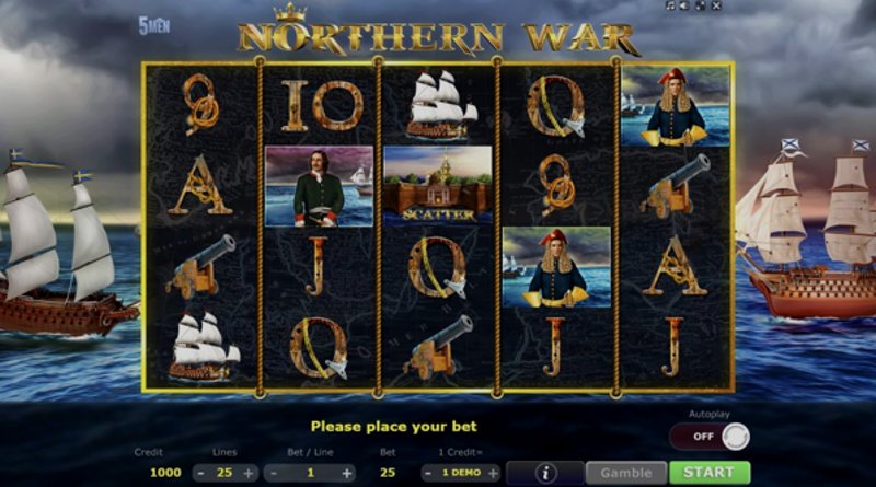 Play Northern War by 5 Men Gaming at 1Win Casino