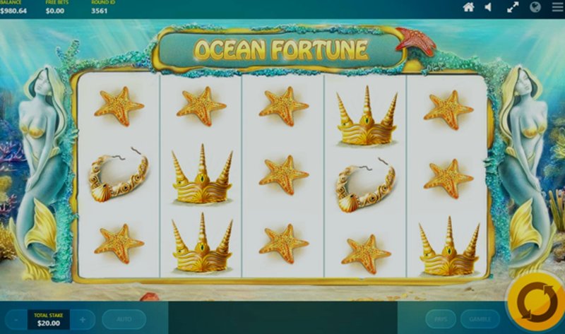 Play Ocean Fortune by Redtiger at 1Win Casino